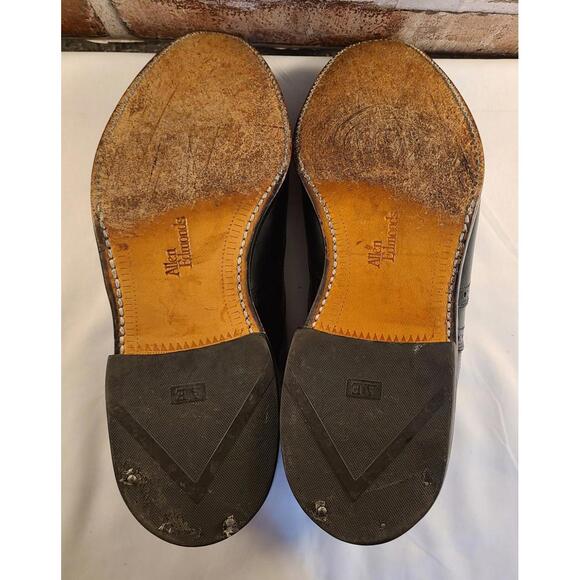 Allen Edmonds Chester Oxford Dress Shoes Mens Sz 7.5D Black Leather Wingtip GUC - Picture 7 of 12